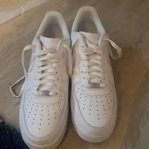 Nike all white air maxes. Can’t wear them because they are to big on me.